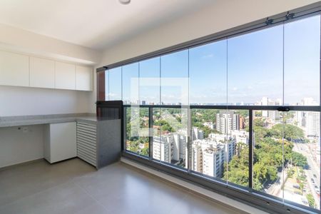 Varanda de apartamento à venda com 1 quarto, 41m² em Santo Amaro, São Paulo