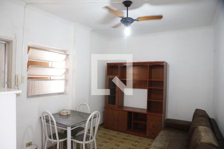  Sala de apartamento para alugar com 1 quarto, 35m² em Boqueirão, Praia Grande