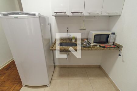 Studio à venda com 42m², 1 quarto e sem vagaCozinha