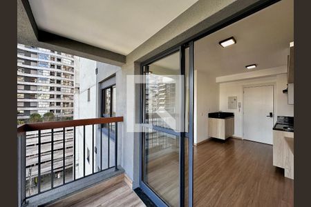 Sacada de apartamento à venda com 1 quarto, 29m² em Brooklin Paulista, São Paulo