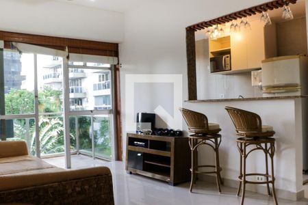 Sala de apartamento à venda com 1 quarto, 66m² em Barra da Tijuca, Rio de Janeiro