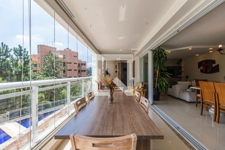 Varanda Gourmet de apartamento à venda com 4 quartos, 198m² em Empresarial 18 do Forte, Barueri