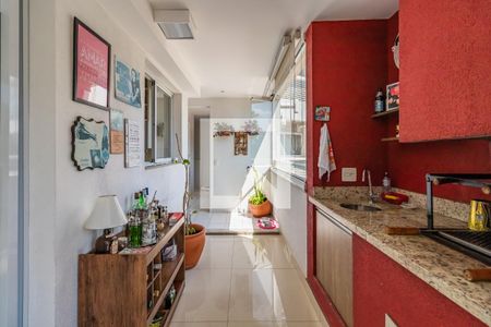 Varanda Gourmet de apartamento à venda com 4 quartos, 198m² em Empresarial 18 do Forte, Barueri