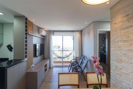 Sala/cozinha de apartamento à venda com 2 quartos, 52m² em Jardim do Lago, Campinas