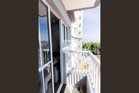 Varanda da Sala de apartamento à venda com 2 quartos, 50m² em Vila Príncipe de Gales, Santo André