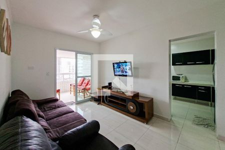Sala de apartamento para alugar com 2 quartos, 90m² em Aviação, Praia Grande