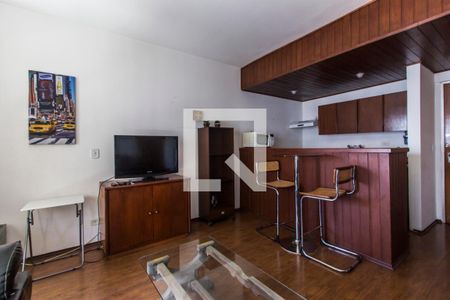 Sala de apartamento à venda com 1 quarto, 54m² em Alphaville, Barueri