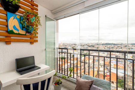 Varanda da Sala de apartamento à venda com 2 quartos, 58m² em Vila Renata, Guarulhos
