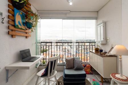Varanda da Sala de apartamento à venda com 2 quartos, 58m² em Vila Renata, Guarulhos