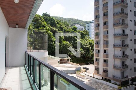 Varanda de apartamento para alugar com 3 quartos, 197m² em Barra Funda, Guarujá