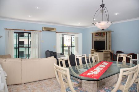 Sala de apartamento para alugar com 3 quartos, 197m² em Barra Funda, Guarujá