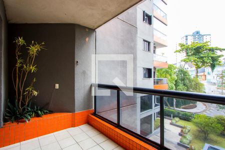 Varanda da sala 1 de apartamento à venda com 3 quartos, 178m² em Vila Valparaíso, Santo André