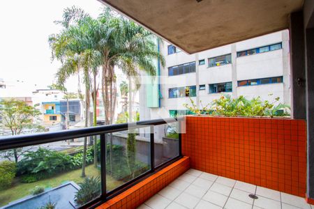 Varanda da sala 1 de apartamento à venda com 3 quartos, 178m² em Vila Valparaíso, Santo André