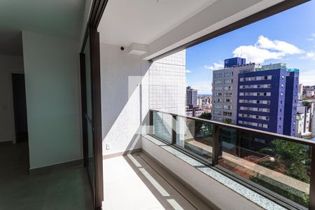Varanda da Sala de apartamento à venda com 4 quartos, 134m² em Serra, Belo Horizonte