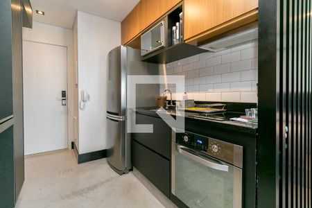 Cozinha de kitnet/studio à venda com 1 quarto, 37m² em Campo Belo, São Paulo