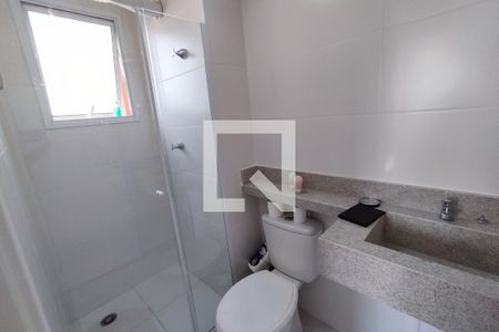 Banheiro da Suíte de apartamento à venda com 1 quarto, 29m² em Vila Ré, São Paulo