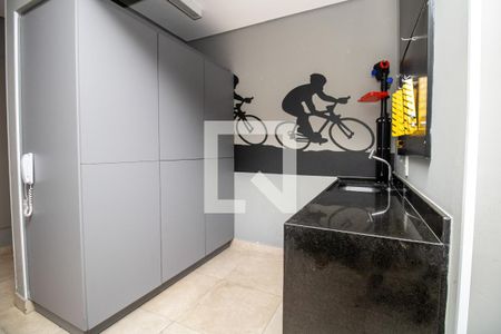 Studio à venda com 26m², 1 quarto e sem vagaÁrea comum - Armário e balcão bicicletário 