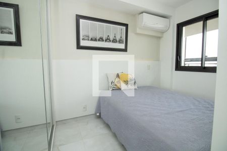 Quarto - panorâmica  de kitnet/studio à venda com 1 quarto, 26m² em Indianópolis, São Paulo