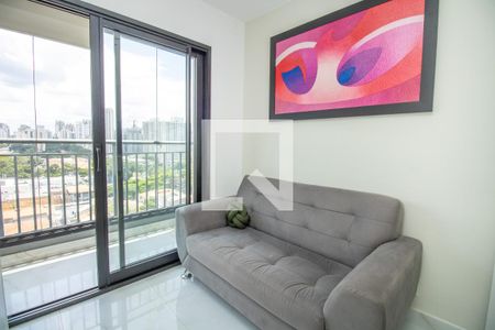 Sala - Ambiente estar  de kitnet/studio à venda com 1 quarto, 26m² em Indianópolis, São Paulo