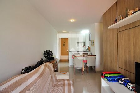 Sala  de apartamento à venda com 1 quarto, 51m² em Rudge Ramos, São Bernardo do Campo