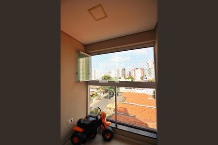 Sacada da Sala  de apartamento à venda com 1 quarto, 51m² em Rudge Ramos, São Bernardo do Campo