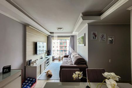 sala de estar/jantar de apartamento à venda com 3 quartos, 64m² em Jardim São Savério, São Paulo