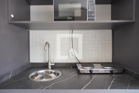 Cozinha de kitnet/studio para alugar com 1 quarto, 25m² em Farroupilha, Porto Alegre