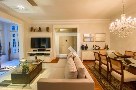 Sala de apartamento para alugar com 3 quartos, 297m² em Laranjeiras, Rio de Janeiro