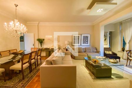 Sala de apartamento para alugar com 3 quartos, 297m² em Laranjeiras, Rio de Janeiro