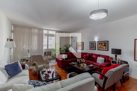 Sala de apartamento à venda com 3 quartos, 220m² em Catete, Rio de Janeiro