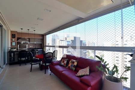 Varanda gourmet de apartamento à venda com 4 quartos, 227m² em Jardim, Santo André