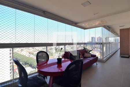 Varanda gourmet de apartamento à venda com 4 quartos, 227m² em Jardim, Santo André
