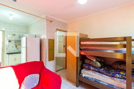 Sala/quarto de kitnet/studio para alugar com 1 quarto, 50m² em Cidade Ocian, Praia Grande