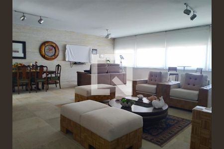 Sala de apartamento para alugar com 4 quartos, 380m² em Morro do Maluf, Guarujá