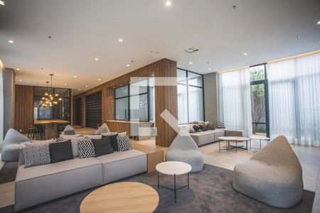 Studio para alugar com 25m², 1 quarto e sem vaga Studio para alugar com 25m², 1 quarto e sem vagaHall social