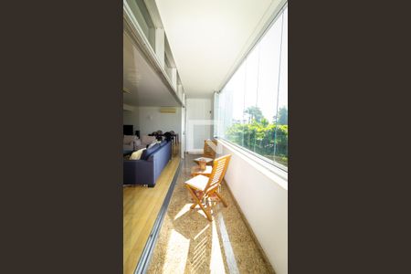 Varanda da sala 1  de apartamento à venda com 4 quartos, 203m² em Jardim Botânico, Rio de Janeiro