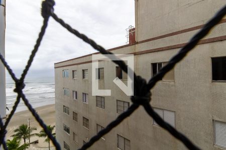 Vista da sala de apartamento para alugar com 1 quarto, 36m² em Caiçara, Praia Grande
