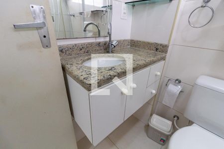 Apartamento para alugar com 36m², 1 quarto e 1 vagaDetalhe do banheiro