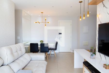 Sala de apartamento à venda com 3 quartos, 75m² em Campestre, Santo André