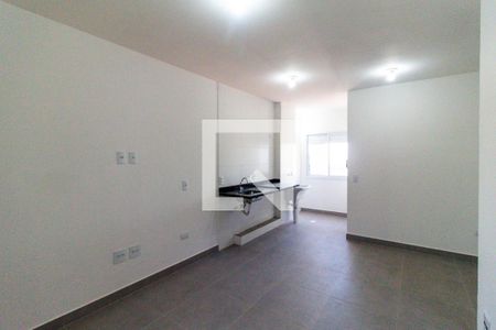Sala e cozinha de apartamento à venda com 1 quarto, 35m² em Vila Dom Pedro I, São Paulo