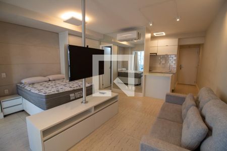 Sala Studio de kitnet/studio para alugar com 1 quarto, 43m² em Brooklin Paulista, São Paulo