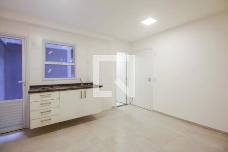 Studio/Quarto e Cozinha  de kitnet/studio para alugar com 1 quarto, 22m² em São Lucas, São Paulo