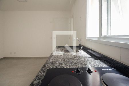Studio/Quarto e Cozinha de kitnet/studio para alugar com 1 quarto, 19m² em São Lucas, São Paulo