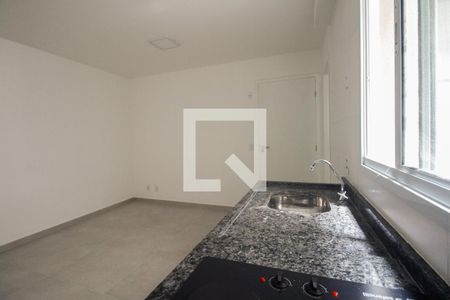Studio/Quarto e Cozinha de kitnet/studio para alugar com 1 quarto, 19m² em São Lucas, São Paulo