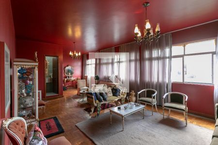 Sala de apartamento à venda com 4 quartos, 240m² em Sion, Belo Horizonte