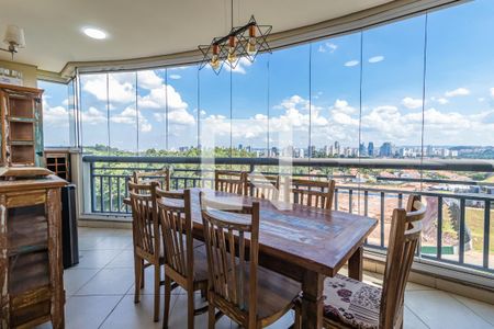 Varanda Gourmet de apartamento à venda com 3 quartos, 122m² em Tamboré, Santana de Parnaíba