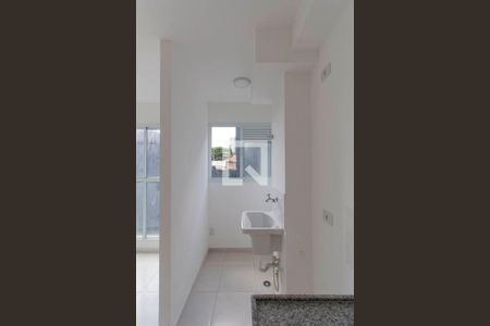  Cozinha e Área de Serviço Integrada  de apartamento para alugar com 1 quarto, 40m² em Vila Guilhermina, São Paulo