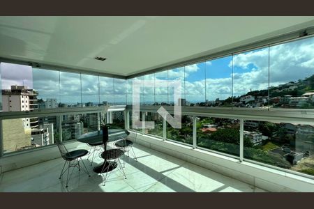 Varanda de apartamento à venda com 4 quartos, 320m² em Sion, Belo Horizonte