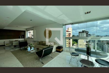 Sala de apartamento à venda com 4 quartos, 320m² em Sion, Belo Horizonte