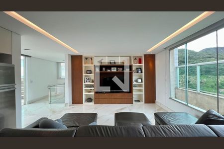 Sala de apartamento à venda com 4 quartos, 320m² em Sion, Belo Horizonte